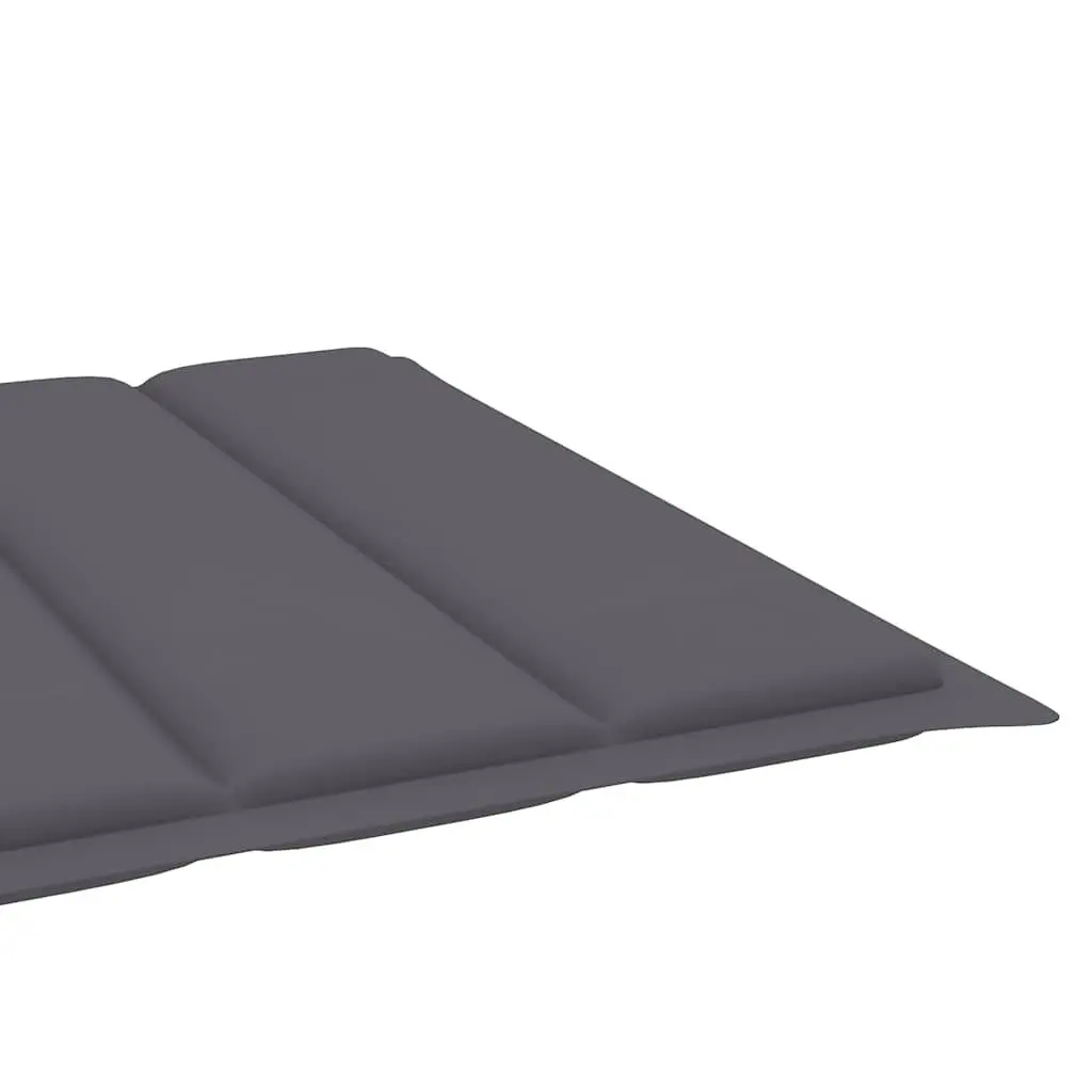 Sun Lounger Garden Chair Adjustable Backrest Footrest with Pull-out Table Grey
