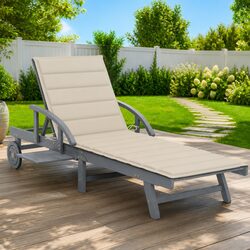 Solid Acacia Wood Sun Lounger: Specs & Details