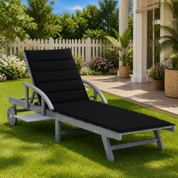 Specifications of the Garden Sun Lounger in Grey