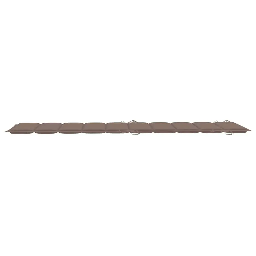 Sun Lounger for Garden Patio Outdoor with Cushion Ergonomic Acacia Wood Folding