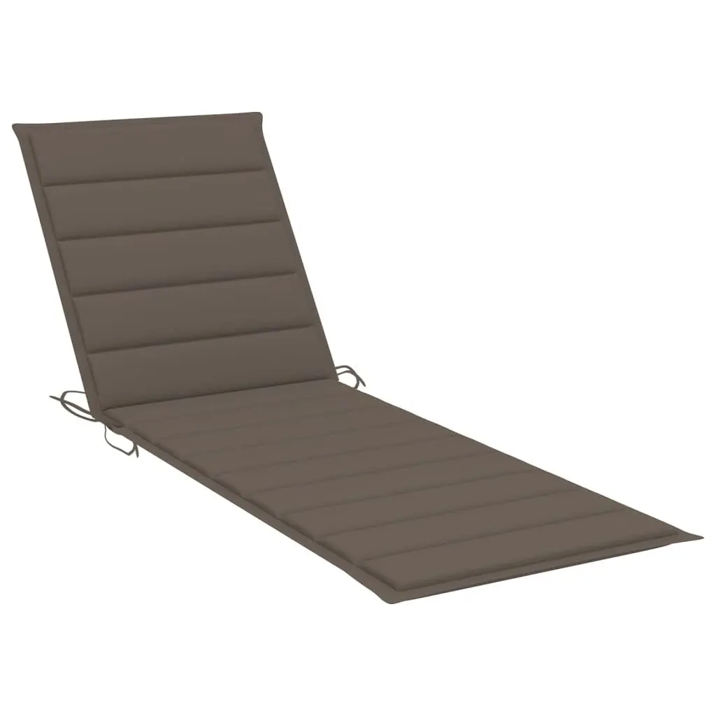 Sun Lounger Garden Outdoor Recliner Adjustable Backrest Wheels Pull-Out Table