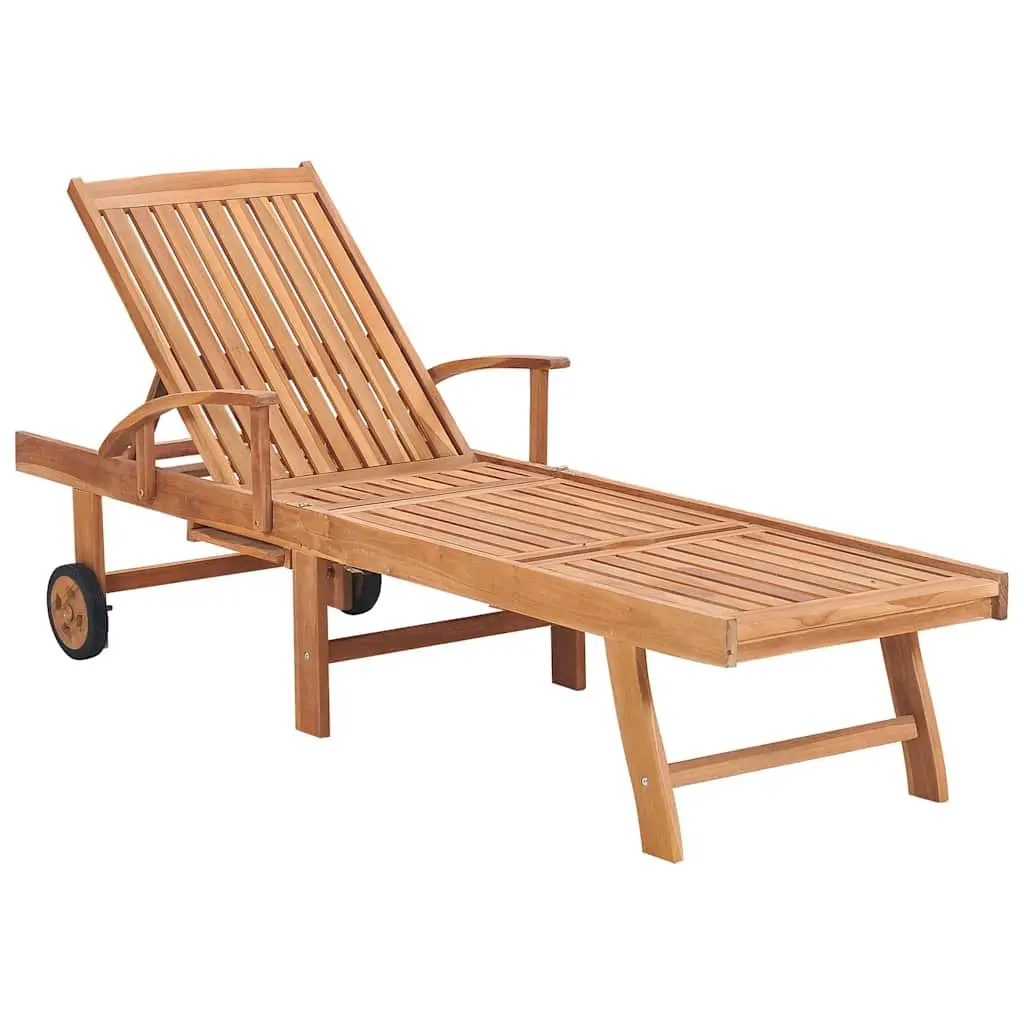 Sun Lounger with Adjustable Backrest