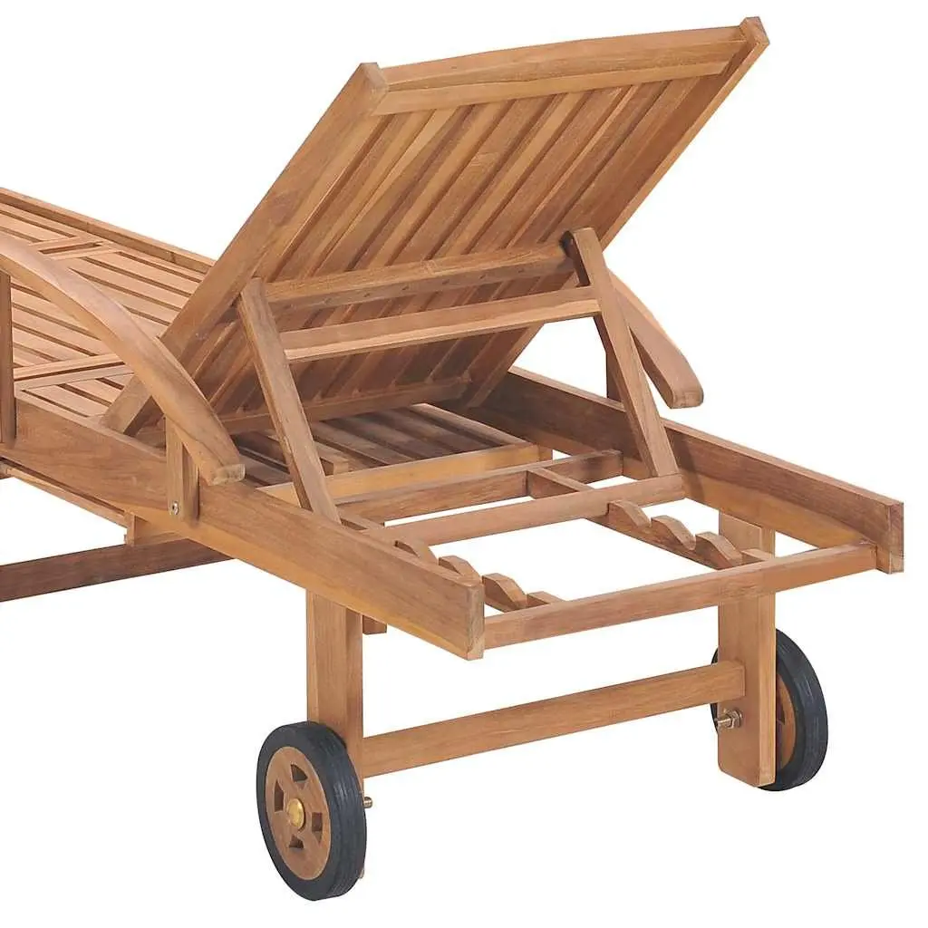 Sun Lounger with Adjustable Backrest