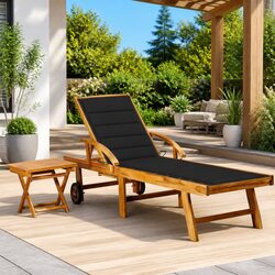 Wooden Sun Lounger Dimensions and Materials Overview