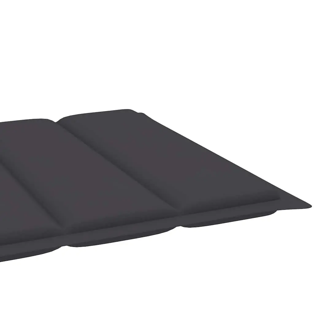 Sun Lounger Outdoor Patio Garden Adjustable Backrest Side Table 2 Wheels