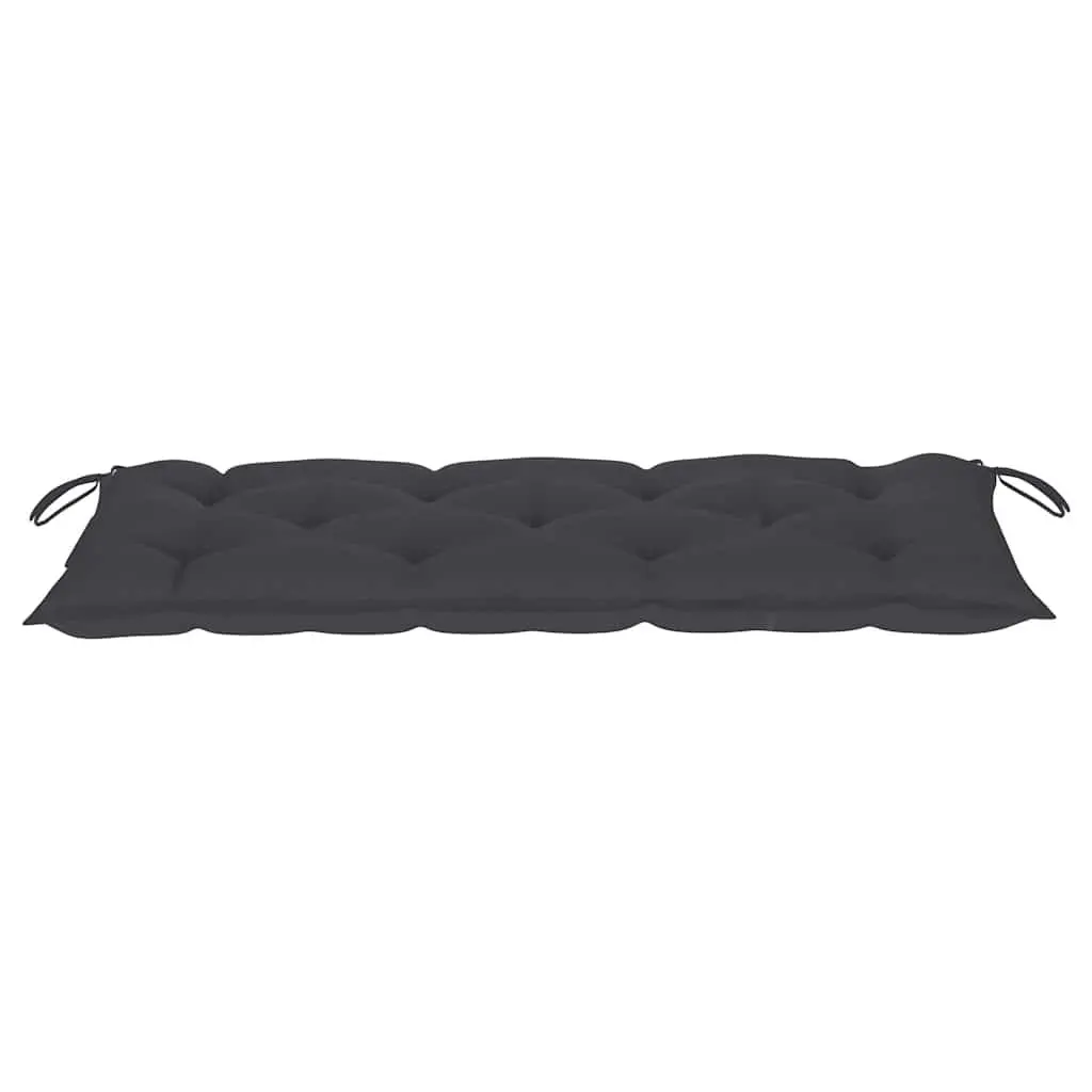 Folding Garden Bench 118cm with Waterproof Cushion