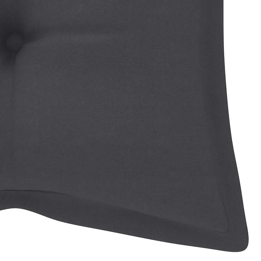 Folding Garden Bench 118cm with Waterproof Cushion