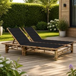 Specifications of 2-Person Bamboo Garden Lounger