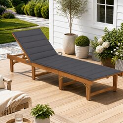 Wooden Sun Lounger Specifications: Adjustable and Foldable