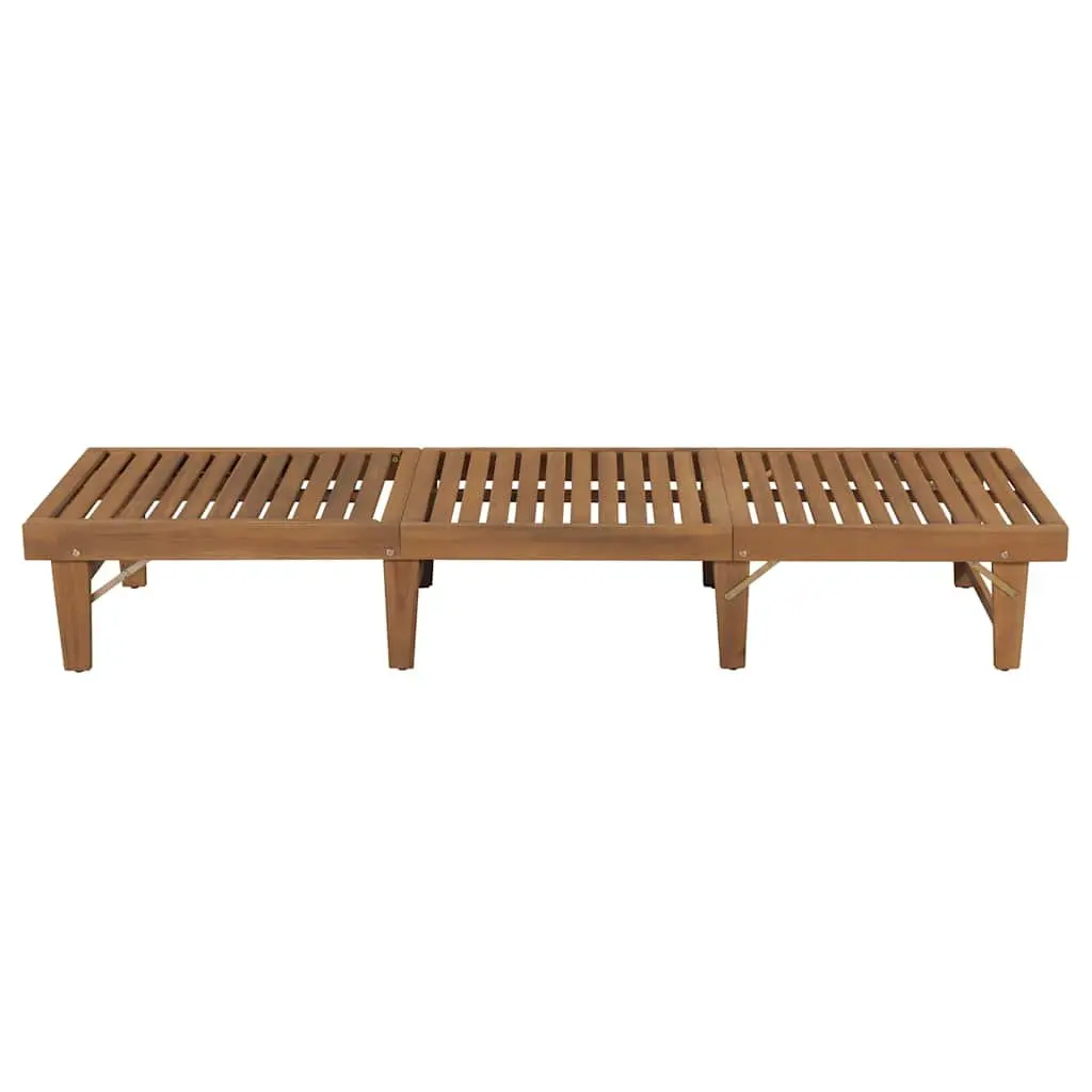 Folding Sun Lounger Outdoor Seating with Cushion Black