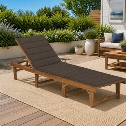 Wooden Sun Lounger Specifications: Compact and Comfortable
