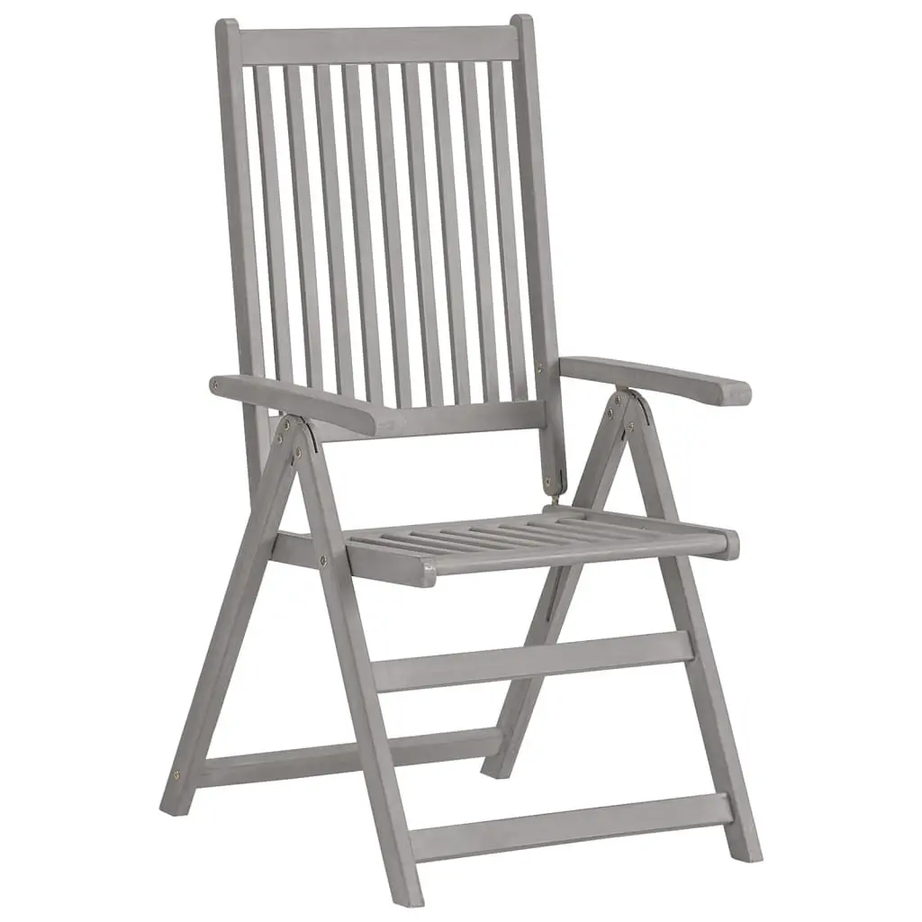 Outdoor Reclining Chairs Set 3 Piece Garden Patio Armchairs with Cushions