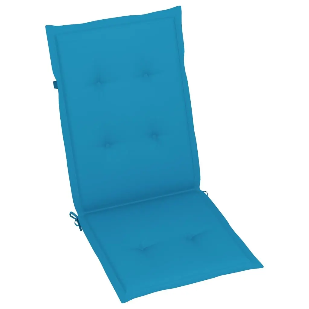 Outdoor Reclining Chairs Set 3 Piece Garden Patio Armchairs with Grey Cushions