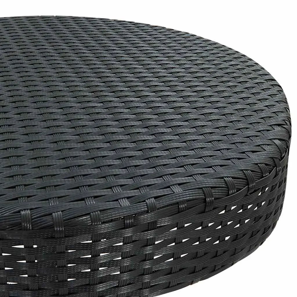 3 Piece Garden Bar Set Outdoor Patio Black