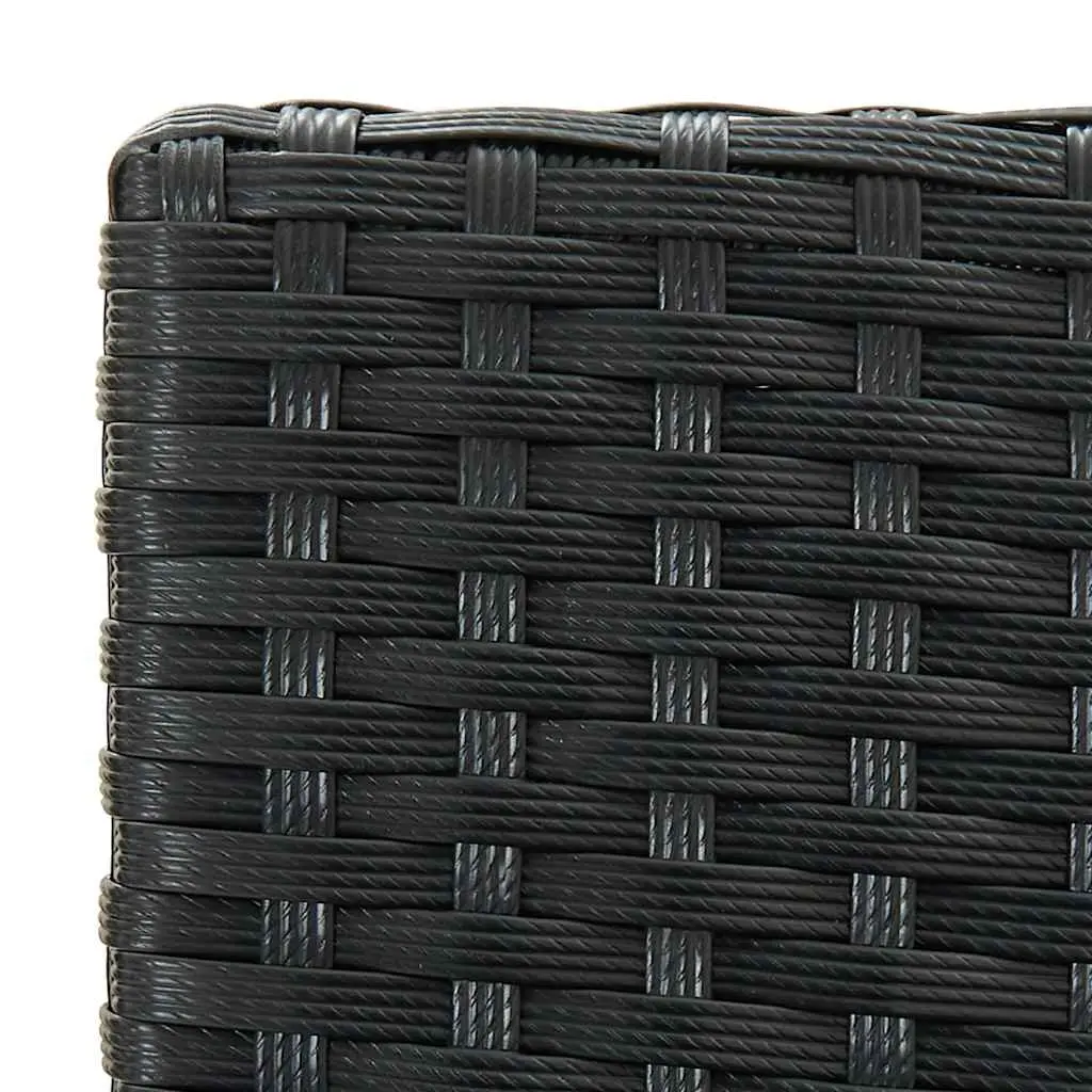 3 Piece Garden Bar Set Outdoor Patio Black