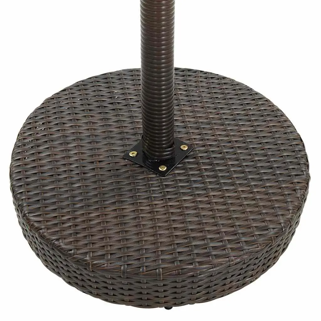 3 Piece Garden Bar Set Poly Rattan Outdoor Bar Table Stools Patio Furniture