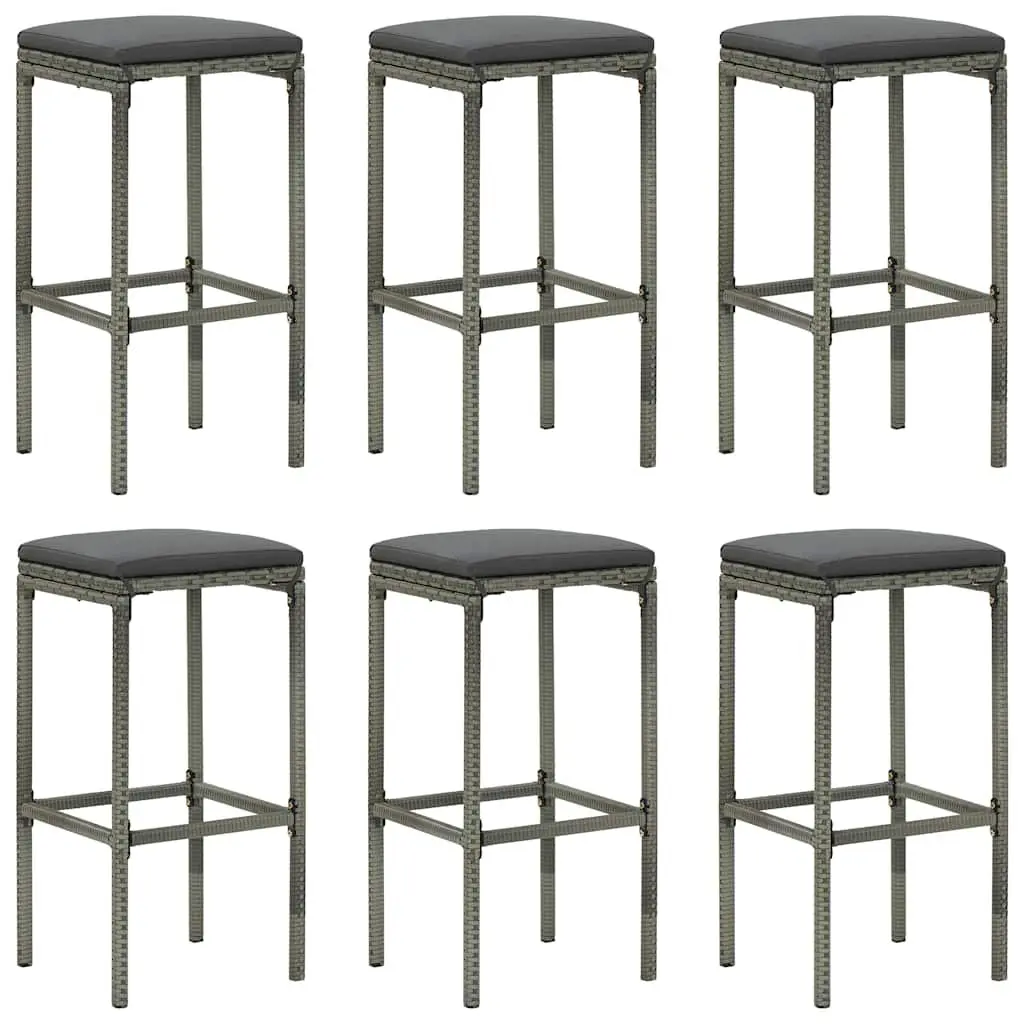 7 Piece Garden Bar Set in Grey