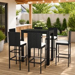 7 Piece Outdoor Bar Set: Specs and Features