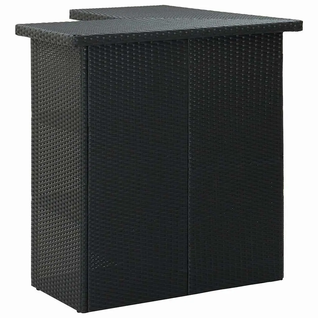 Garden Bar Set Outdoor Patio Furniture 16 Pieces Black