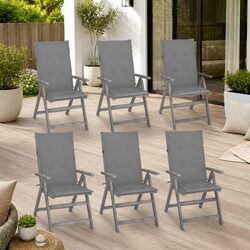 Specifications for 6-Piece Outdoor Reclining Chair Set