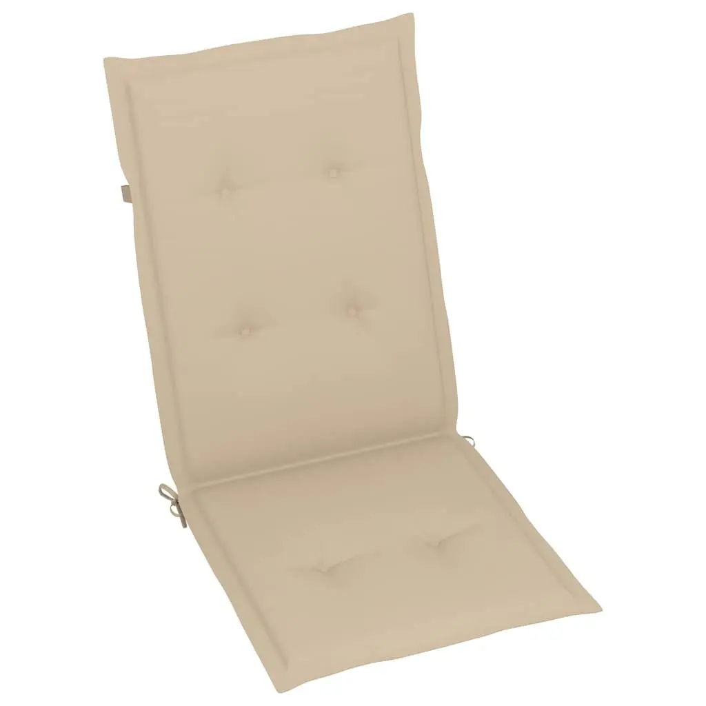 Outdoor Reclining Chairs Set 6 pcs Garden Armchairs with Cushions Acacia Wood