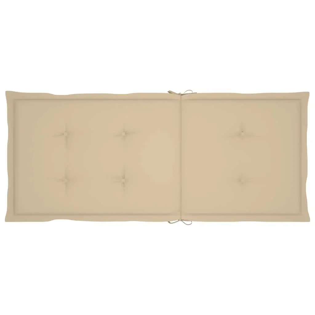 Outdoor Reclining Chairs Set 6 pcs Garden Armchairs with Cushions Acacia Wood