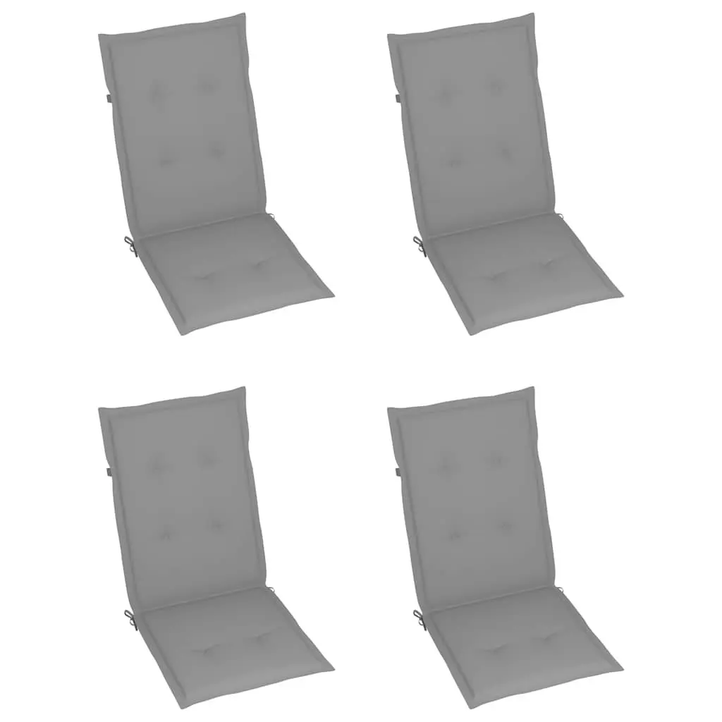 Outdoor Reclining Chair Set of 4