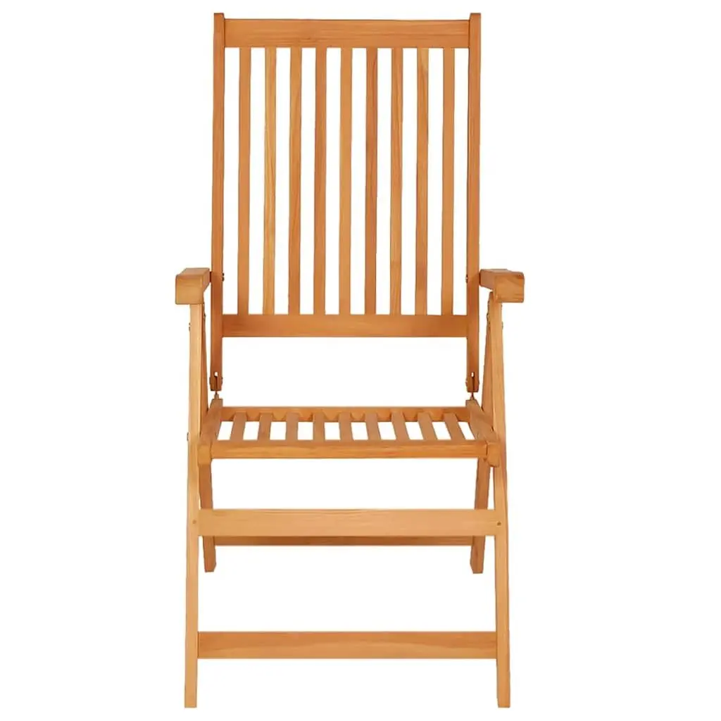 6 Teak Wood Outdoor Chairs with Cushions