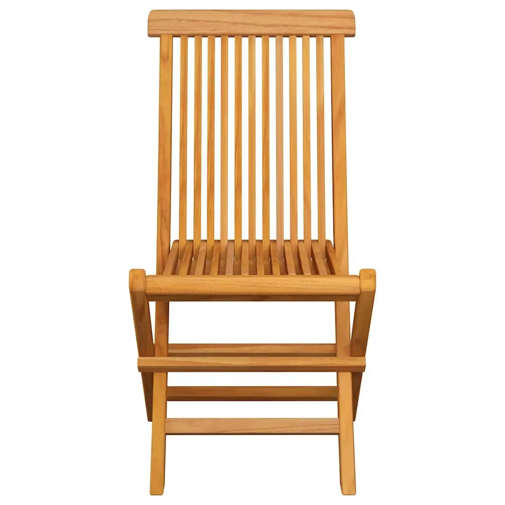 Folding Garden Chairs Set of 6 Outdoor Use Solid Teak Wood with Cushions