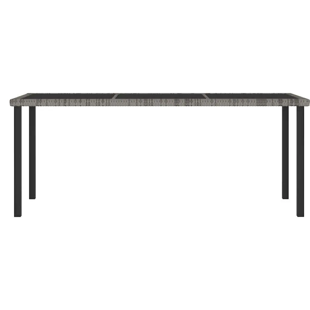 9 Piece Garden Dining Set Outdoor Patio Furniture Grey Table Chairs