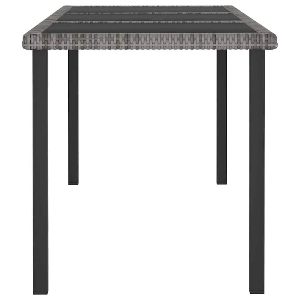 9 Piece Garden Dining Set Outdoor Patio Furniture Grey Table Chairs