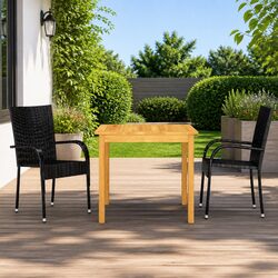 3 Piece Outdoor Garden Dining Set: Specs and Features