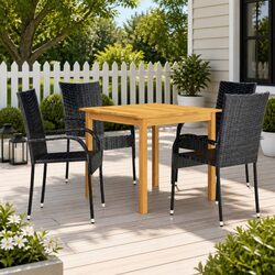 5 Piece Outdoor Dining Set Specifications and Features