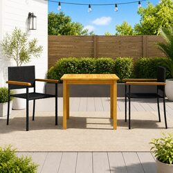 Detailed Specifications: 3 Piece Garden Dining Set