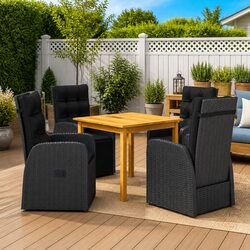 5 Piece Garden Dining Set Specifications and Features