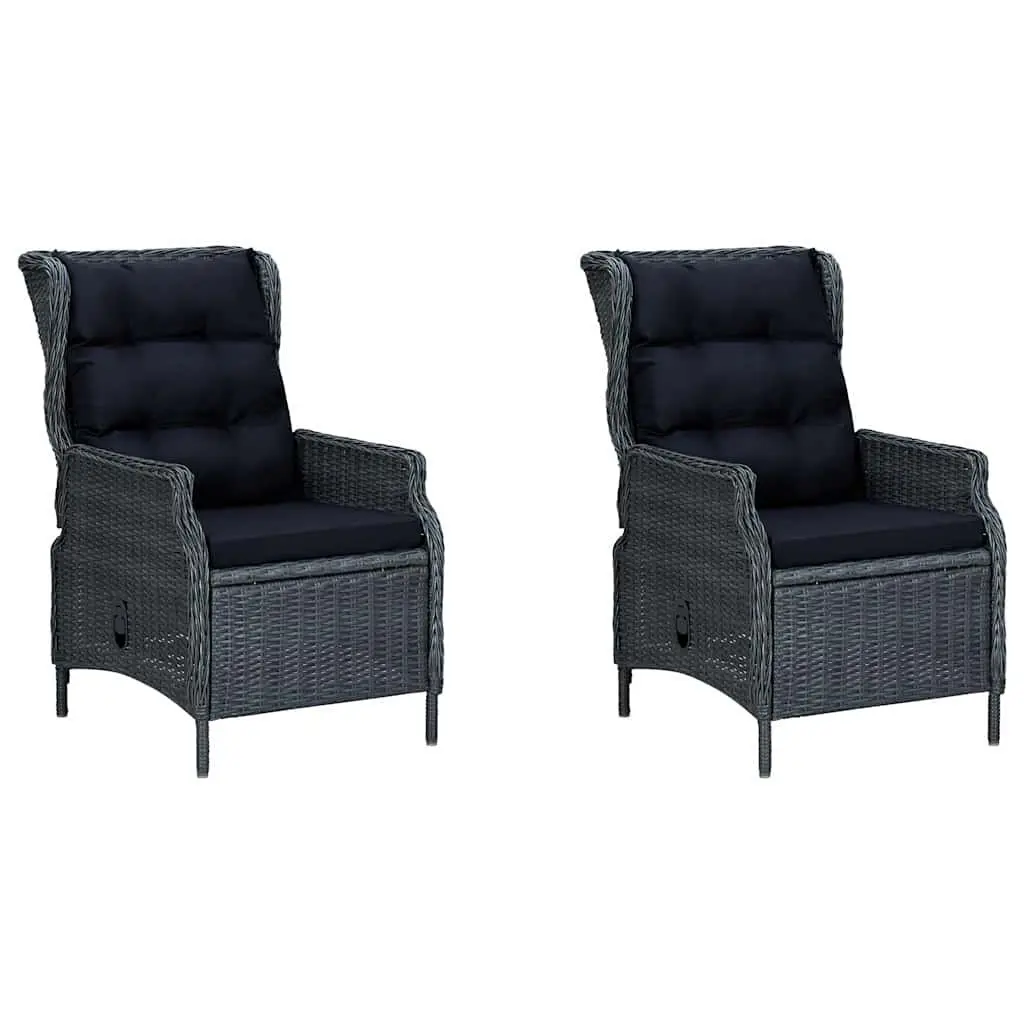 Garden Dining Set Outdoor Use 3 Piece Grey