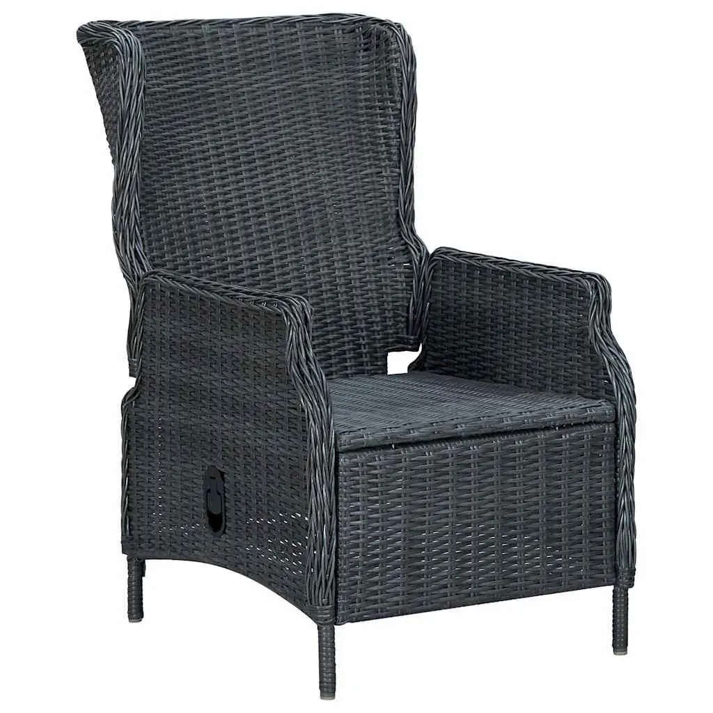 Garden Dining Set Outdoor Use 3 Piece Grey