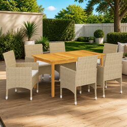 Garden Dining Set: 7-Piece Specifications for Comfort