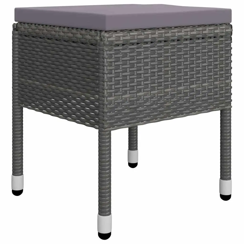 Garden Dining Set 7 Piece Outdoor Furniture Table Chairs Grey Weather Resistant