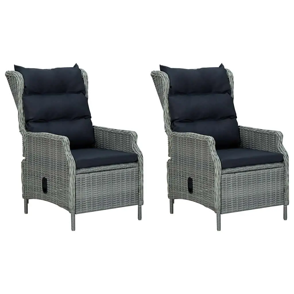 Garden Dining Set Outdoor Use 7 Piece Grey Rattan Chair Table