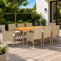 Specifications for 9-Piece Garden Dining Set