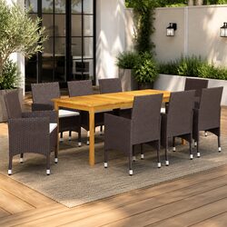 Garden Dining Set 9 Piece Specifications and Features