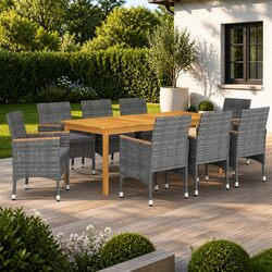 9 Piece Garden Dining Set: Specs and Features