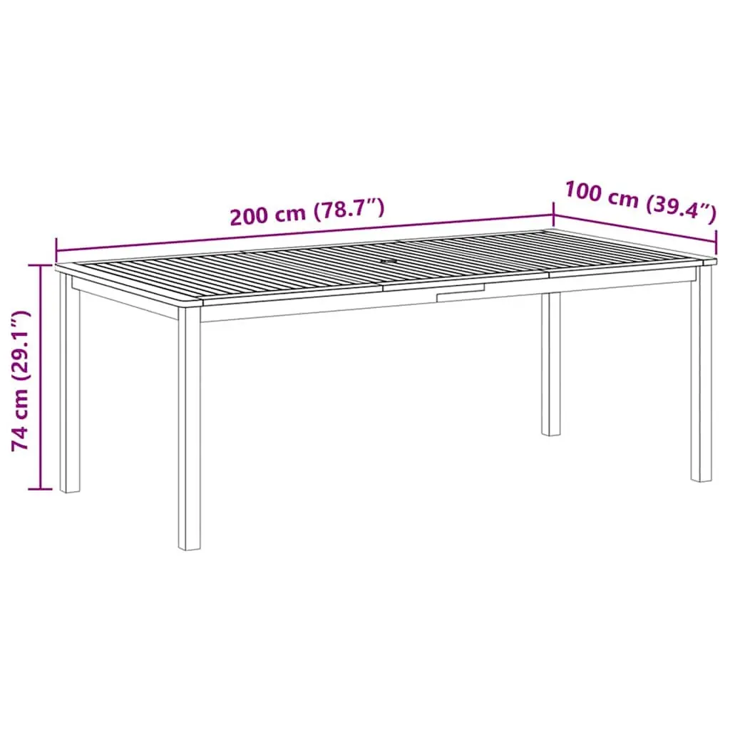 7 Piece Garden Dining Set Outdoor Use Acacia Wood Table Steel Frame PE Rattan Chairs