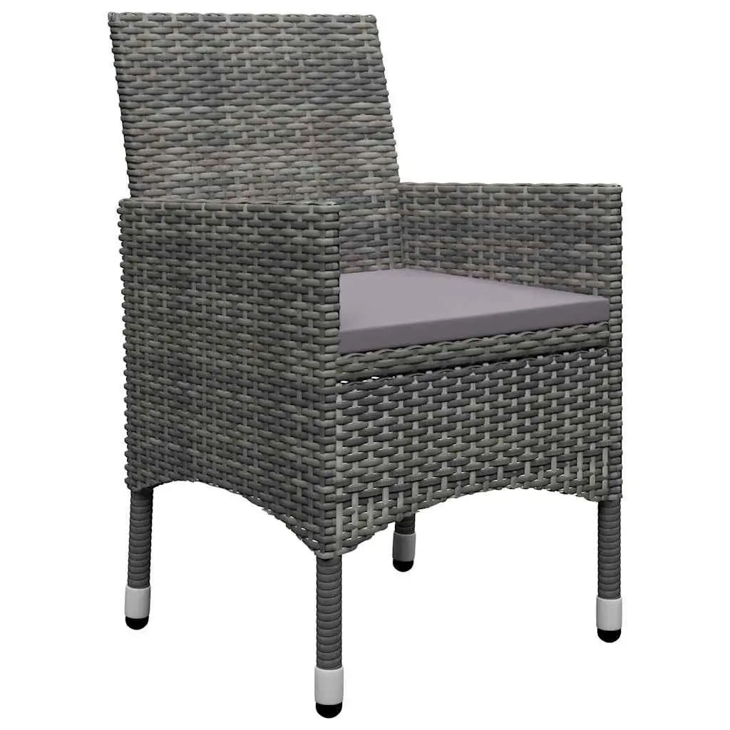 Garden Dining Set Outdoor Furniture 11 Piece Grey Acacia Wood Steel Frame