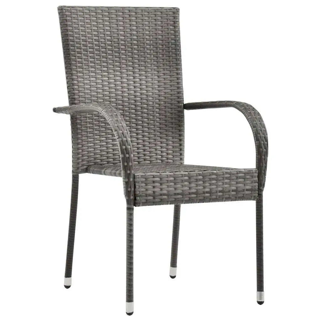 Garden Dining Set 9 Piece Outdoor Use Grey Acacia Table Chairs