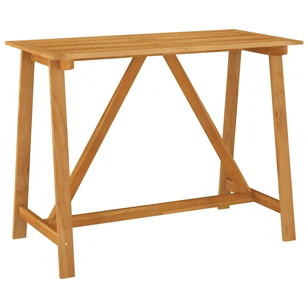 Garden Bar Set 5 Piece Outdoor Furniture Patio Table Stools Brown