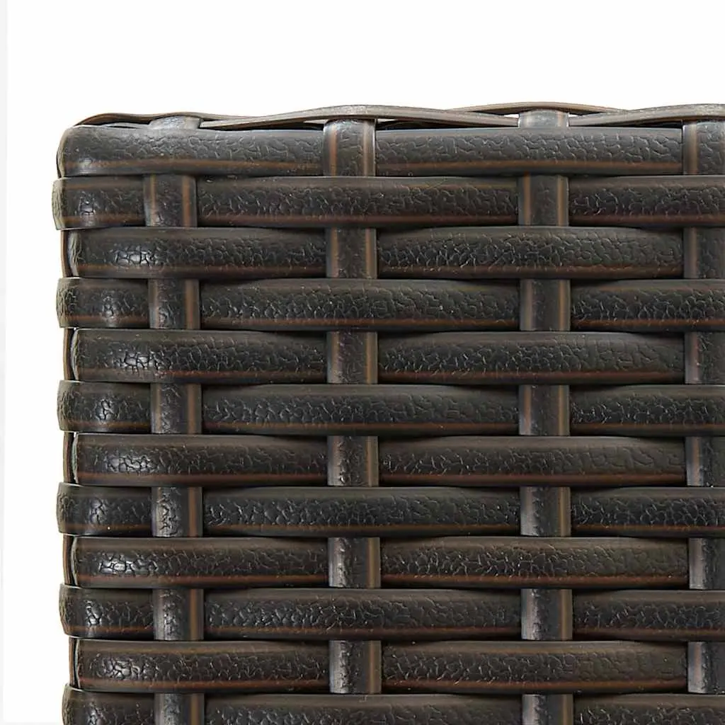 Garden Bar Set Outdoor Patio Furniture 9 Piece Brown Rattan Stools Table