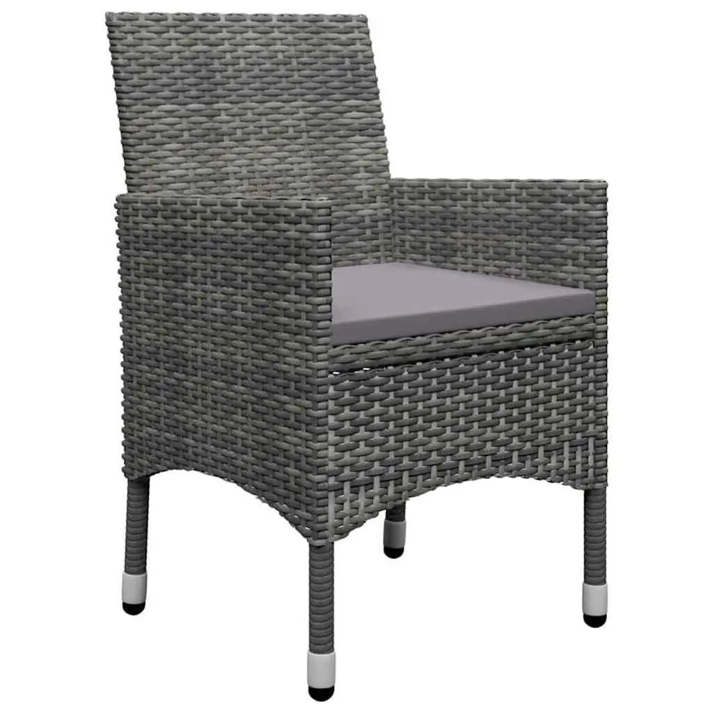 Garden Dining Set Outdoor Use 5 Piece Grey Acacia Wood Steel Frame