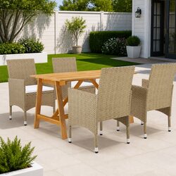 5-Piece Garden Dining Set: Specs & Features Listed